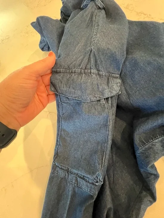 Buddha Pants The Catsuit | Blue Cotton Harem Jumpsuit XS - Picture 6 of 11